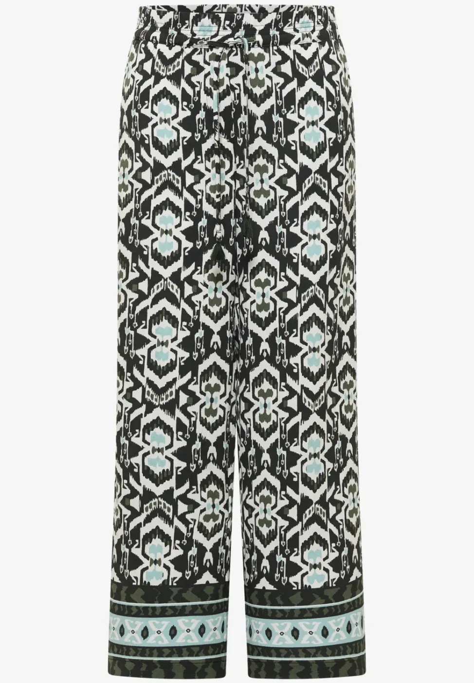 Wide Leg Hose im Loose Fit mit Print