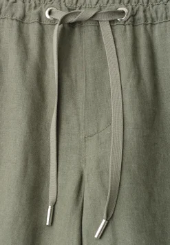 Wide Leg Hose im Loose Fit aus Leinen