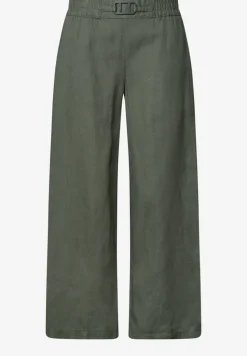 Wide Leg Hose im Loose Fit aus Leinen
