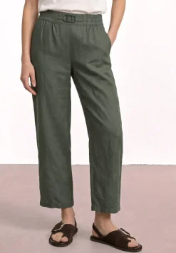 Wide Leg Hose im Loose Fit aus Leinen