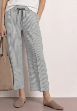 Wide Leg Hose im Loose Fit aus Leinen