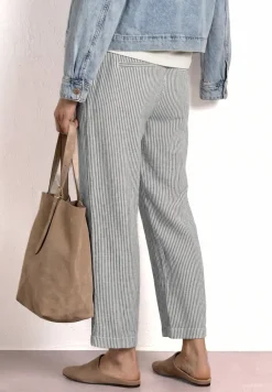 Wide Leg Hose im Loose Fit aus Leinen