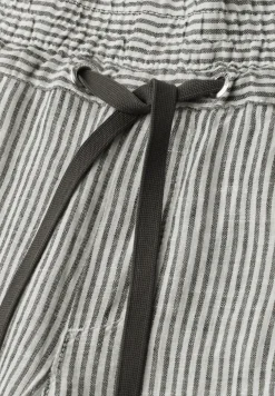 Wide Leg Hose im Loose Fit aus Leinen