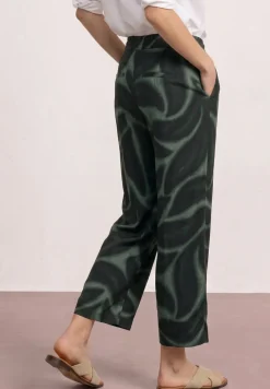 Wide Leg Hose im Loose Fit mit Print