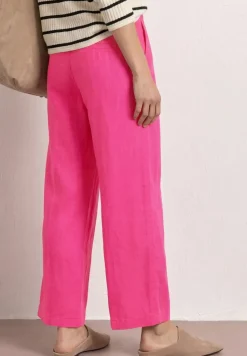 Wide Leg Hose im Loose Fit aus Leinen