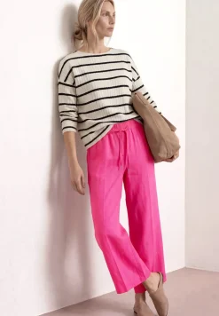 Wide Leg Hose im Loose Fit aus Leinen