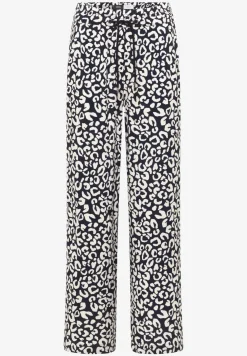 Wide Leg Hose im Loose Fit mit Leo-Print