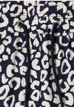 Wide Leg Hose im Loose Fit mit Leo-Print