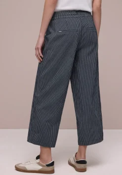 Wide Leg Hose im Loose Fit mit Streifen