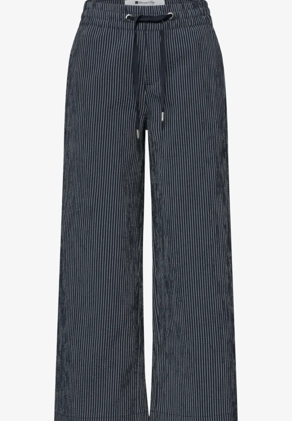 Wide Leg Hose im Loose Fit mit Streifen