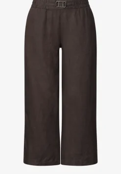 Wide Leg Hose im Loose Fit aus Leinen