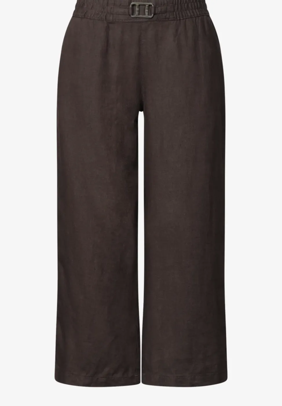 Wide Leg Hose im Loose Fit aus Leinen