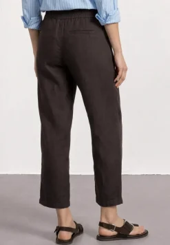 Wide Leg Hose im Loose Fit aus Leinen