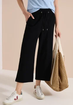 Wide Leg Hose in Seersucker Qualität