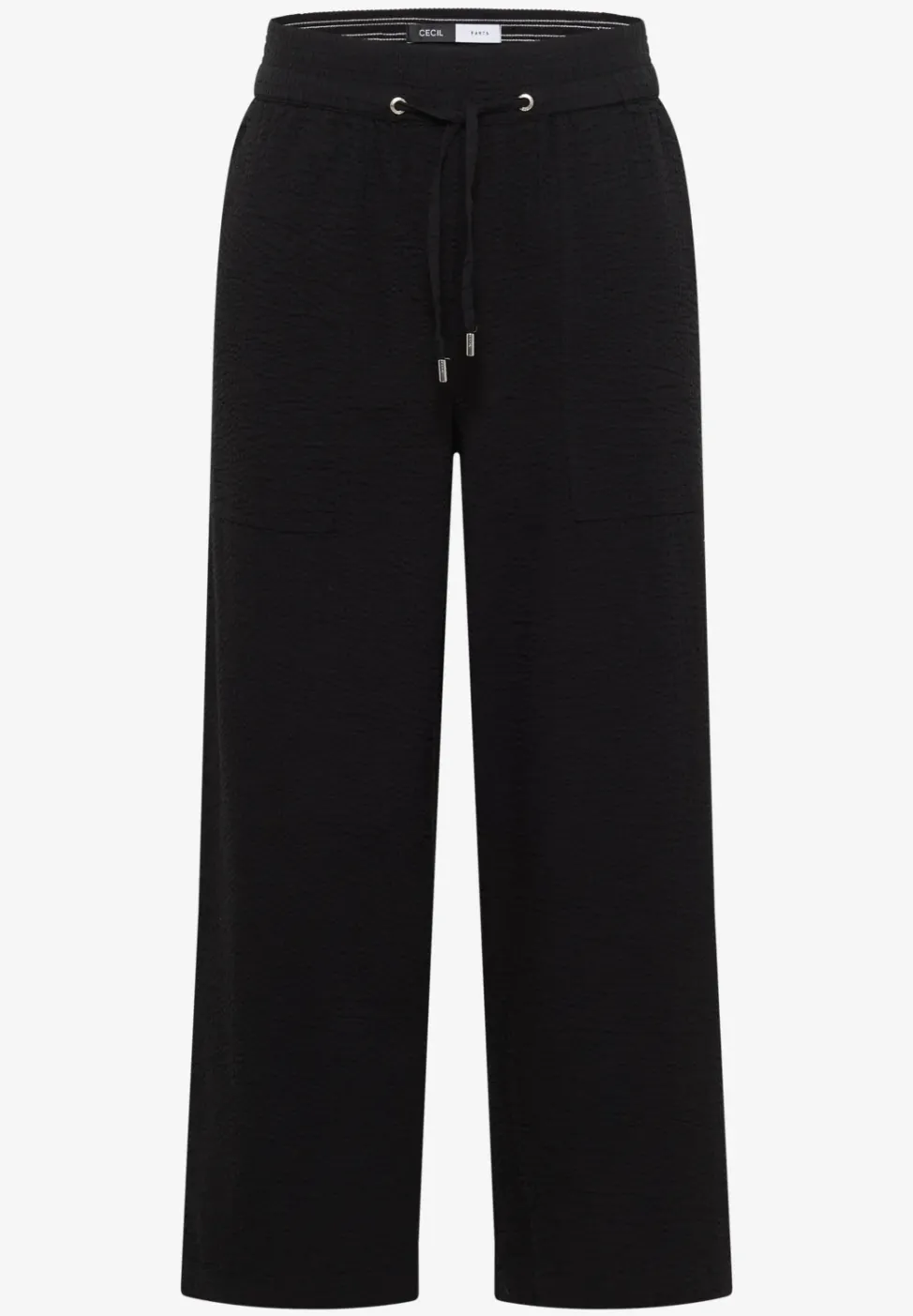 Wide Leg Hose in Seersucker Qualität