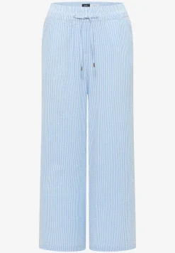 Wide Leg Hose in Seersuckerqualität