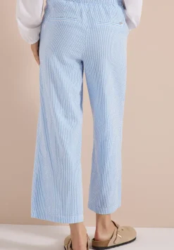 Wide Leg Hose in Seersuckerqualität