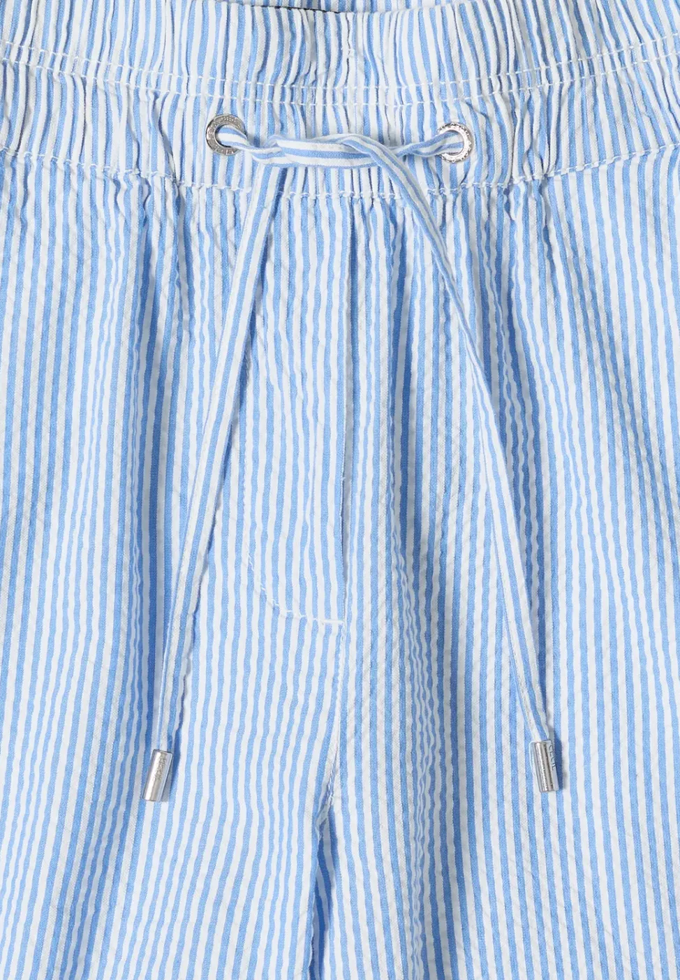 Wide Leg Hose in Seersuckerqualität