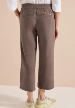 Wide Leg Hose in Seersucker Qualität