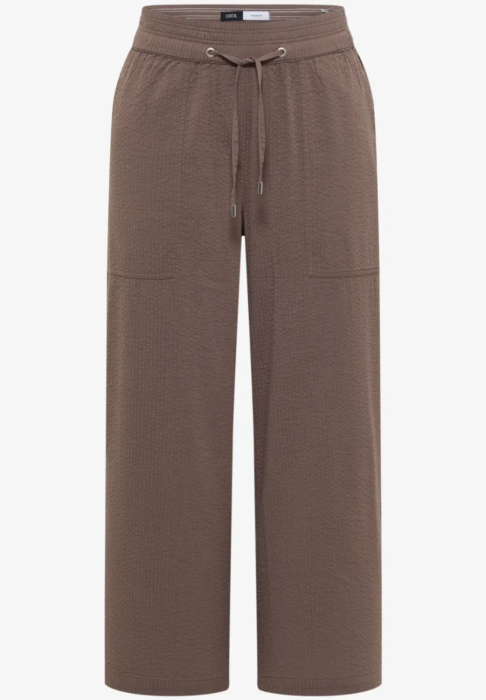 Wide Leg Hose in Seersucker Qualität