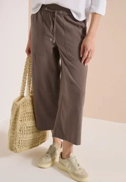 Wide Leg Hose in Seersucker Qualität