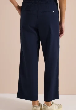 Wide Leg Hose in Seersuckerqualität