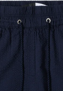 Wide Leg Hose in Seersuckerqualität