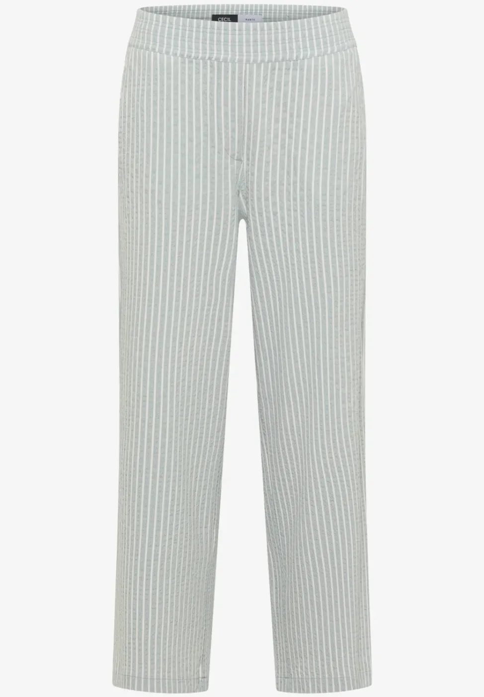 Wide Leg Hose in Seersucker-Qualität