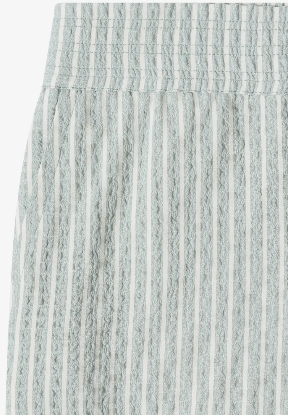 Wide Leg Hose in Seersucker-Qualität