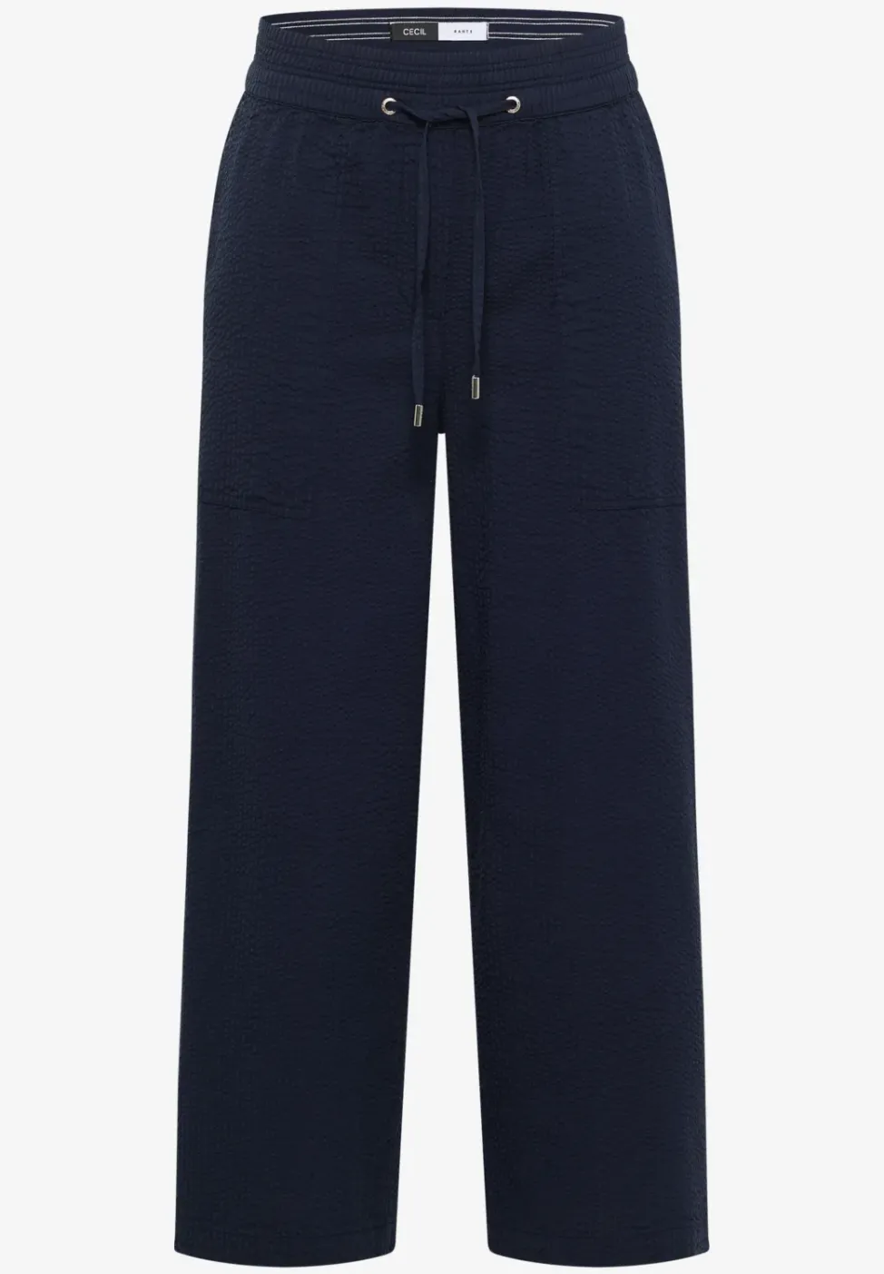 Wide Leg Hose in Seersucker Qualität