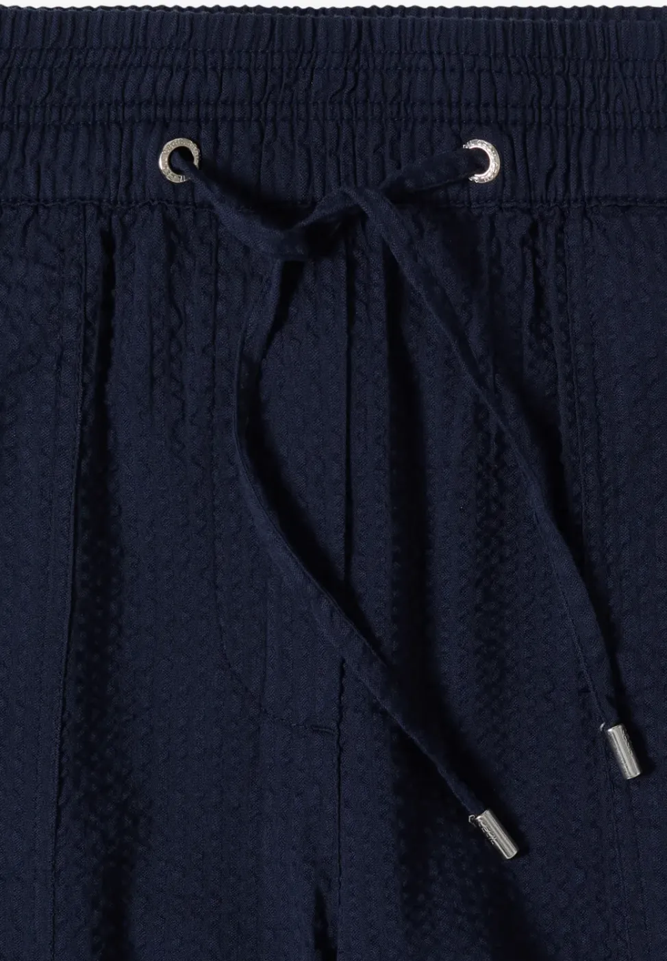 Wide Leg Hose in Seersucker Qualität