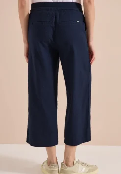 Wide Leg Hose in Seersucker Qualität