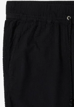 Wide Leg Hose in Seersuckerqualität