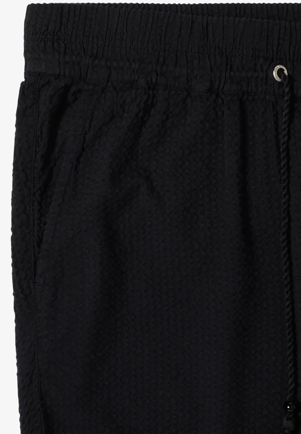 Wide Leg Hose in Seersuckerqualität
