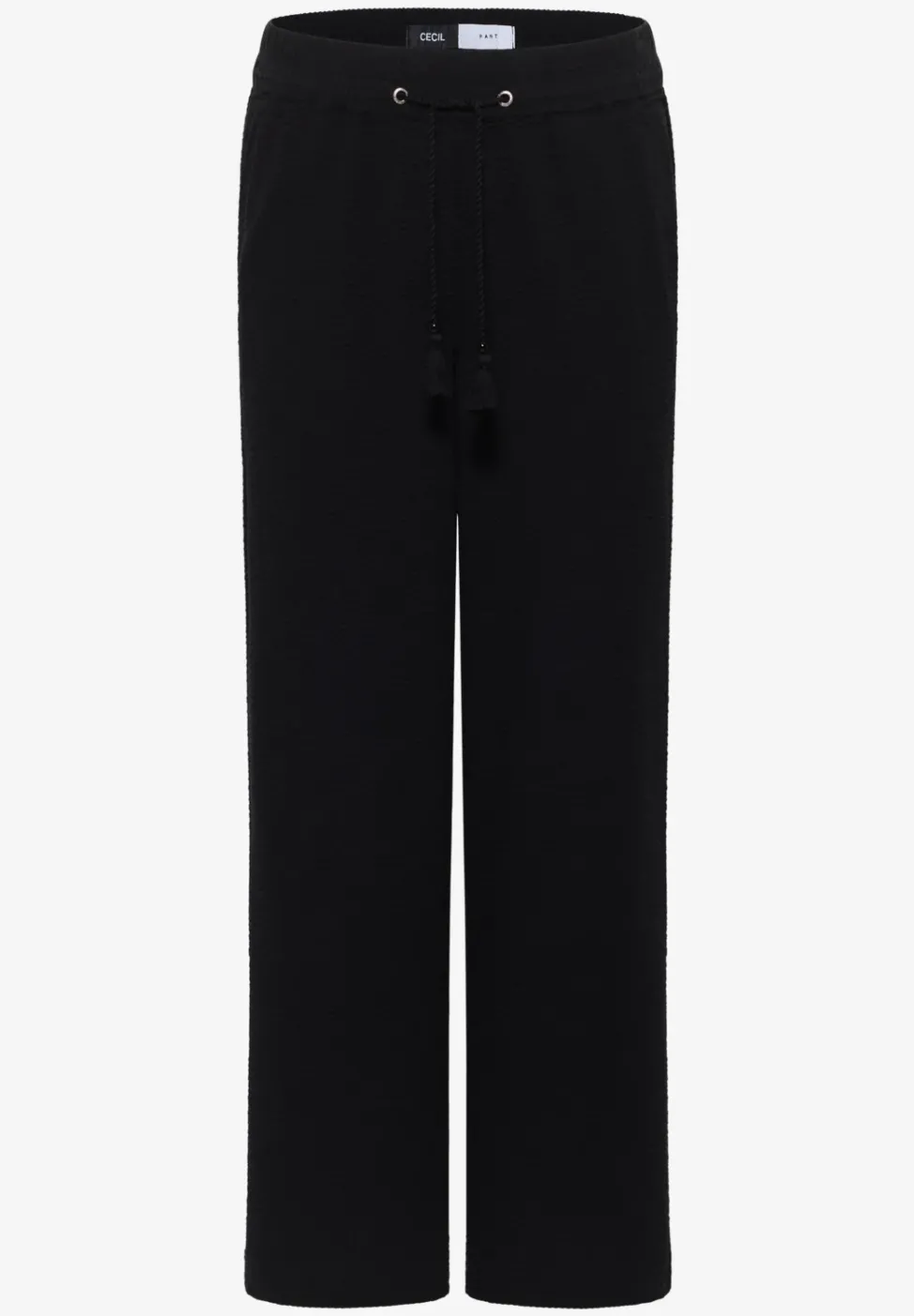 Wide Leg Hose in Seersuckerqualität
