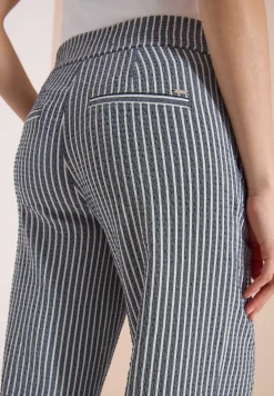 Wide Leg Hose in Seersucker-Qualität