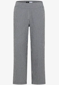 Wide Leg Hose in Seersucker-Qualität