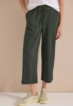 Wide Leg Hose in Seersucker Qualität