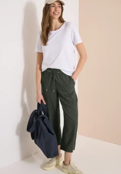 Wide Leg Hose in Seersucker Qualität