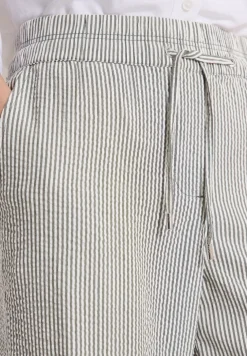 Wide Leg Hose in Seersuckerqualität