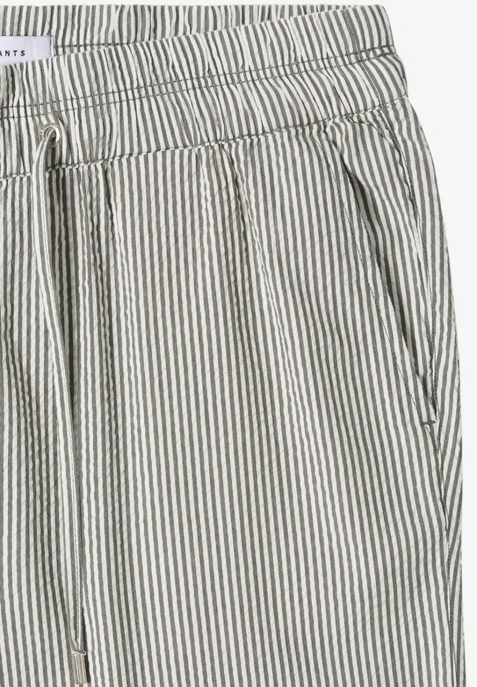 Wide Leg Hose in Seersuckerqualität