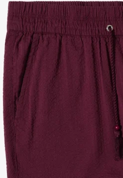 Wide Leg Hose in Seersuckerqualität