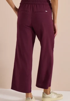 Wide Leg Hose in Seersuckerqualität
