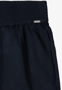 Wide Leg Hose mit Crepe Struktur