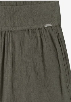 Wide Leg Hose mit Crepe Struktur