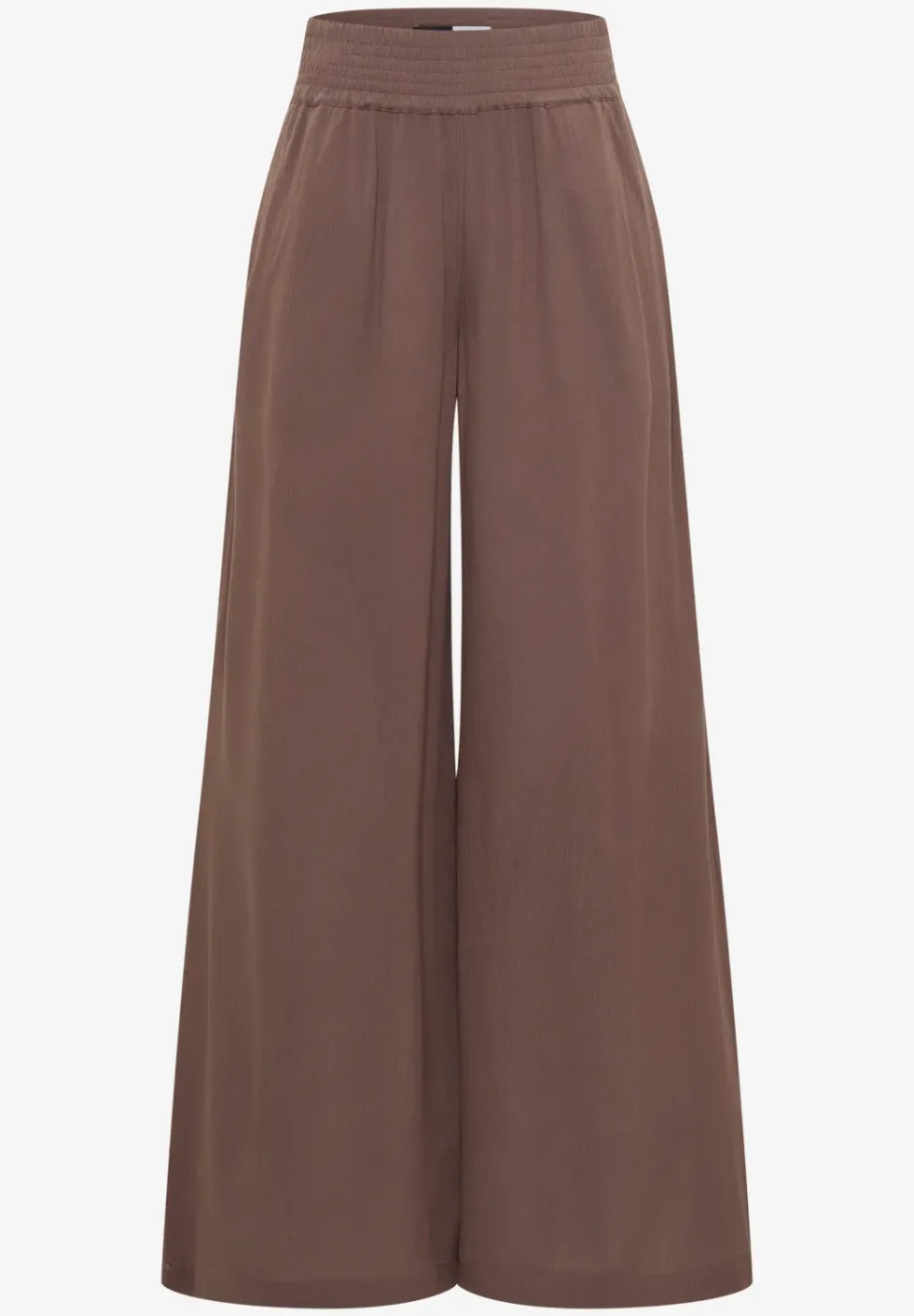 Wide Leg Hose mit Crepe Struktur