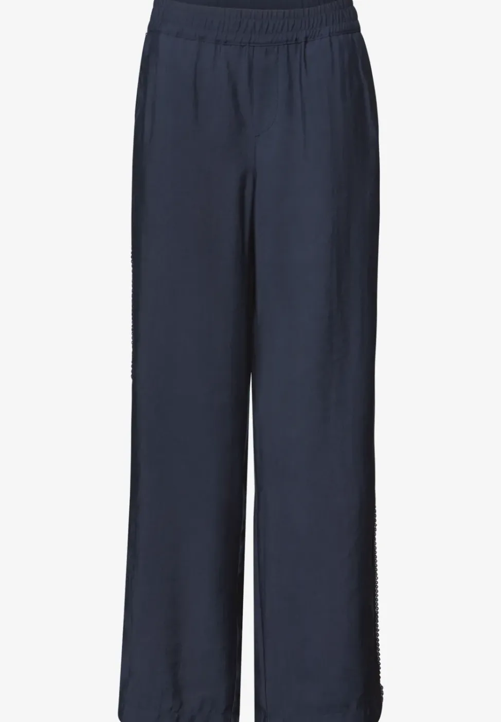 Wide Leg Hose mit Crochet Tape