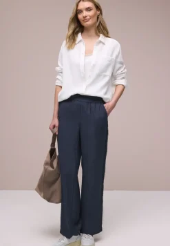 Wide Leg Hose mit Crochet Tape