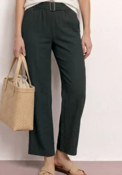 Wide Leg Hose mit Gürtel im Casual Fit