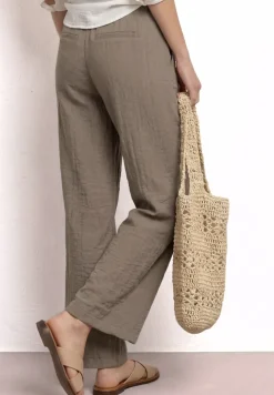 Wide Leg Hose mit Gürtel im Casual Fit